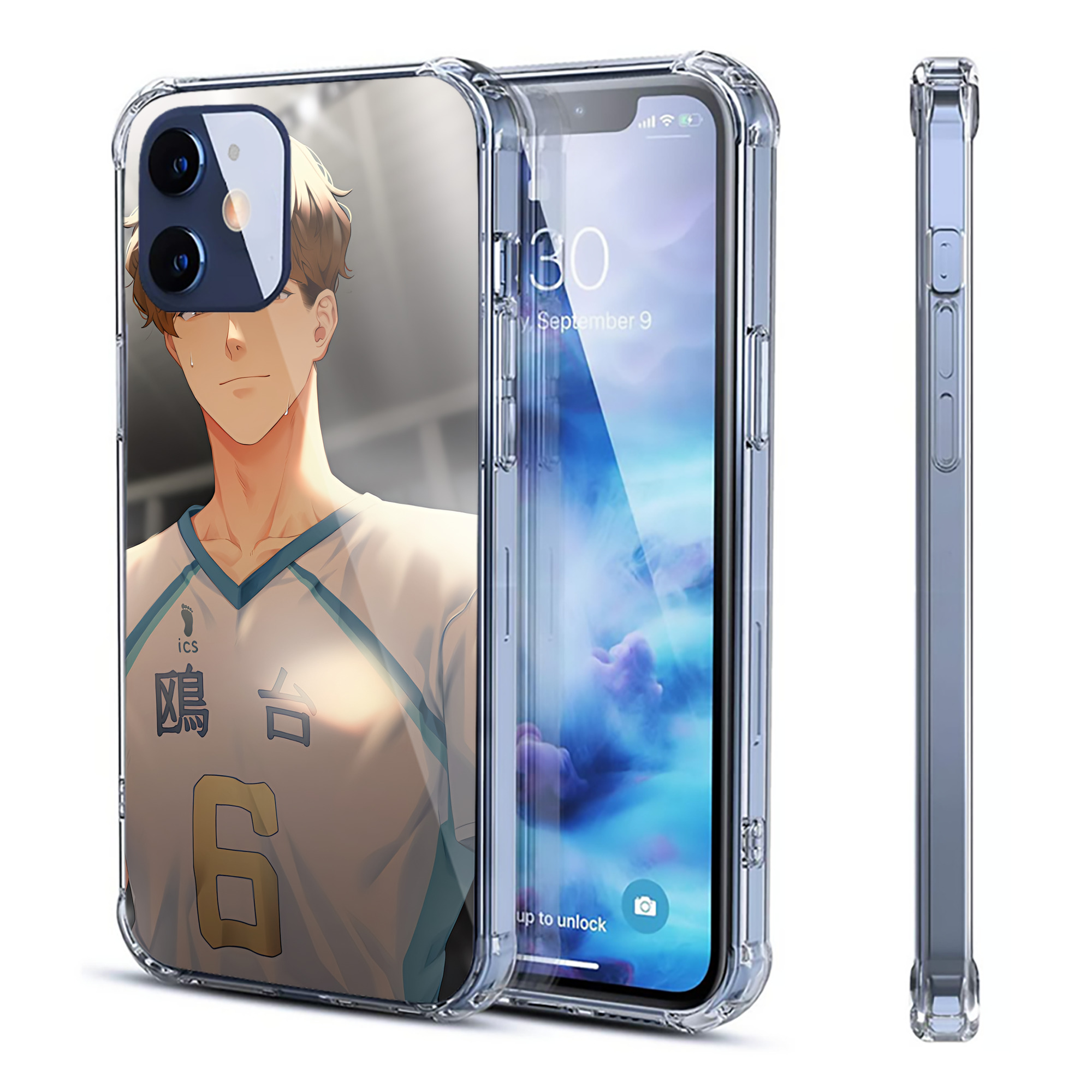 （画像用） ハイキュー!! Haikyu!! 【iPhone 12シリーズ対応】透明スマホケース（クリアソフトケース）